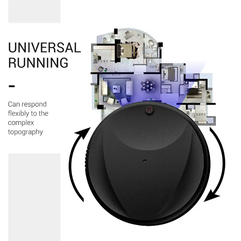 Автоматический умный робот пылесос для уборки пола грязи дома USB перезаряжаемая