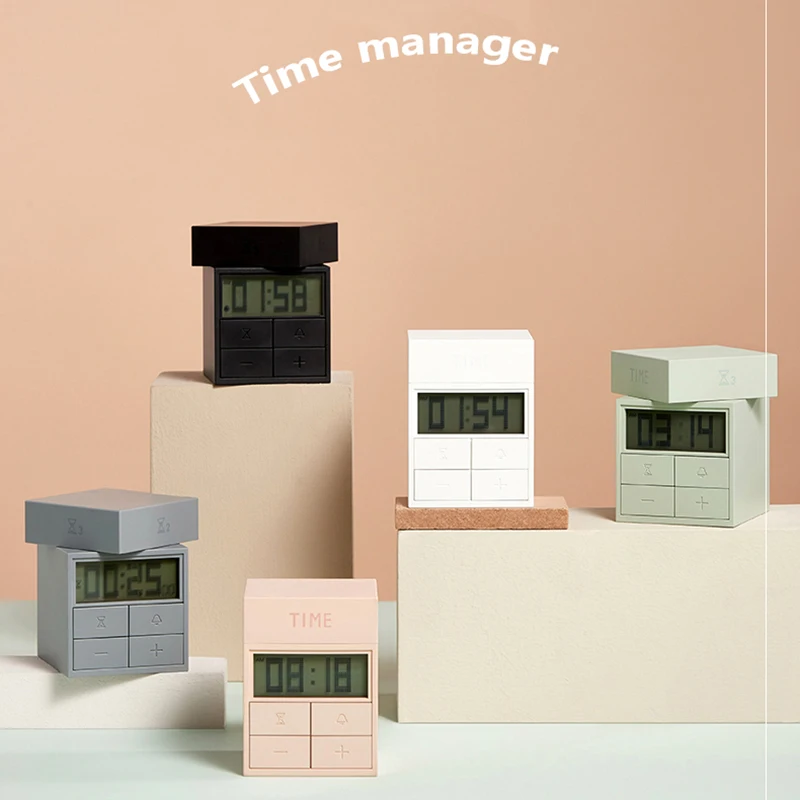 

New Multifunction Creative Alarm Clock Time Cube Box Manager Custom Countdown Electronic Alarm Clock Play Clock