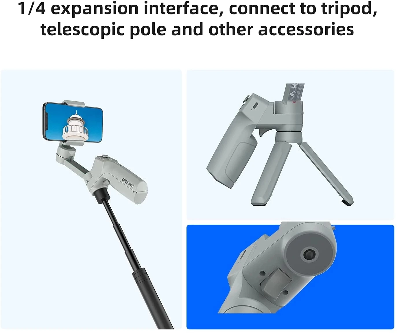 MOZA Mini MX2 шарнирный Ручной Стабилизатор для смартфона iPhone Android 3-осевой маленький