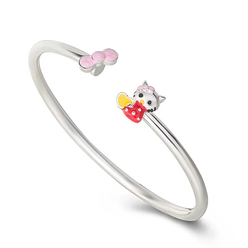 

Kawaii Sanriod аниме мультфильм серия Мода популярность открытие браслет Kitty лук милое ювелирное изделие Baby Girl праздник подарок