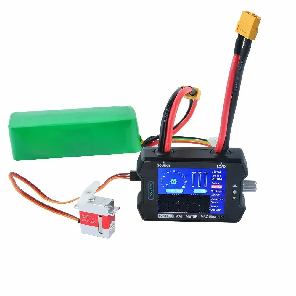 Анализатор мощности ToolkitRC WM150 150 А 50 в ватт ЖК-дисплей | Игрушки и хобби