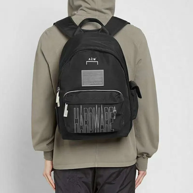 

New A COLD WALL Zipper Backpacks High Quality Streetwear 3M Reflective A COLD WALL* Bags Men Women Backpack