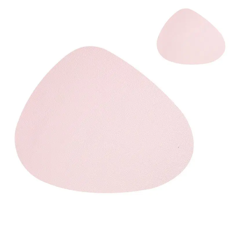 Овальной формы настольные коврики из синтетической кожи теплозащита