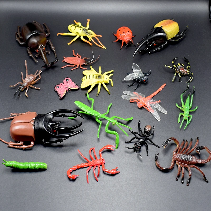 

12 kinds the caterpillar crawling spider centipede mantis insects animals trick trick those trick toys