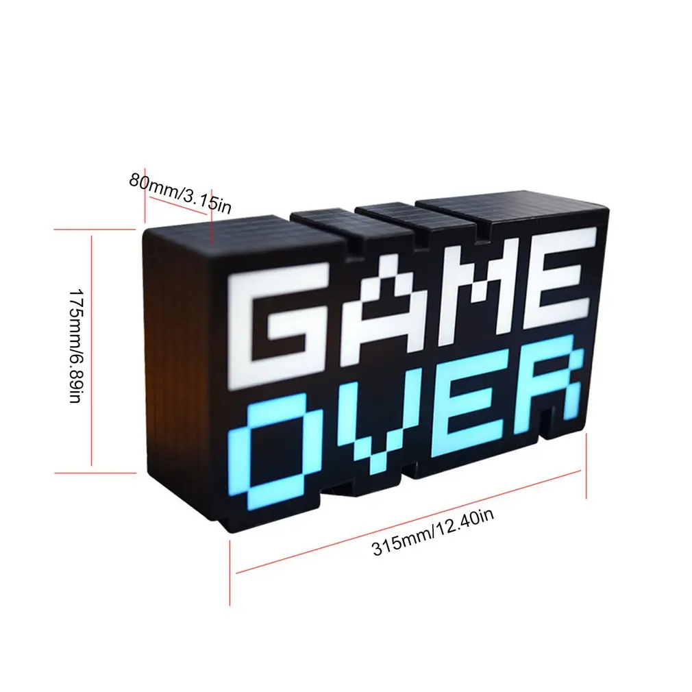

Game Over Game Atmosphere Mosaic Icon Flashing Running Lamp Three Adjustment Multicolor Game Atmosphere Light