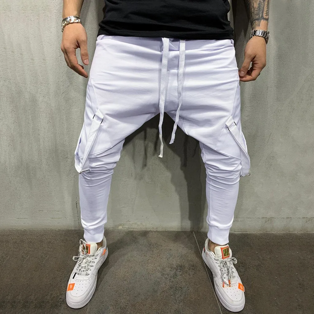 Модные мужские повседневные штаны на открытом воздухе с карманами несколькими
