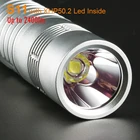 Мощный светодиодный вспышка светильник колонна S11 XHP50.2 серебристый фонарик вспышка светильник 26650 для кемпинга, охоты, рыбалки лиходарка рабочий светильник светодиодный налобный фонарь