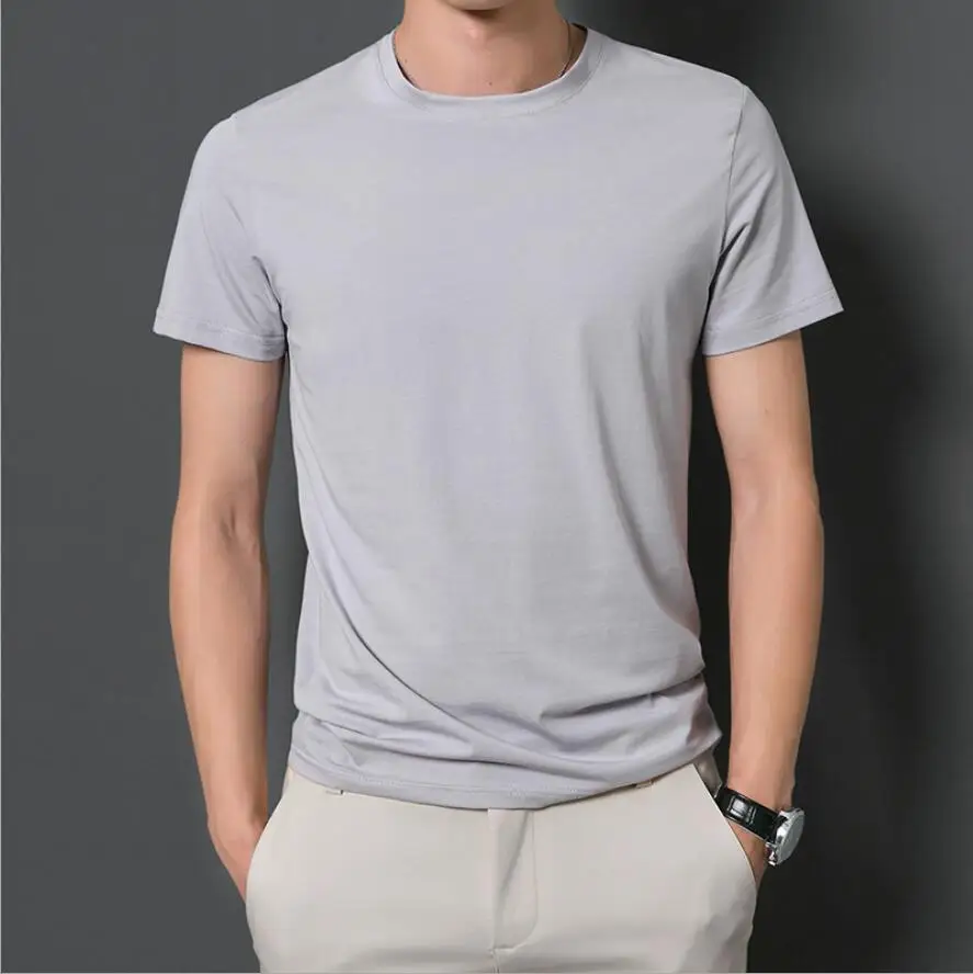 

ZNG 2020 Mens Summer T Shirt Tops New O neck Short Sleeve Tees Men's Fashion Fitness Hot style T-shirt Free Shipping