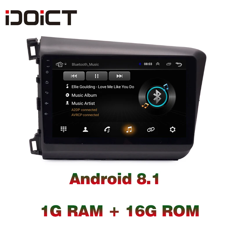 Автомобильный DVD плеер IDOICT Android 8 1 с GPS навигацией мультимедийный проигрыватель