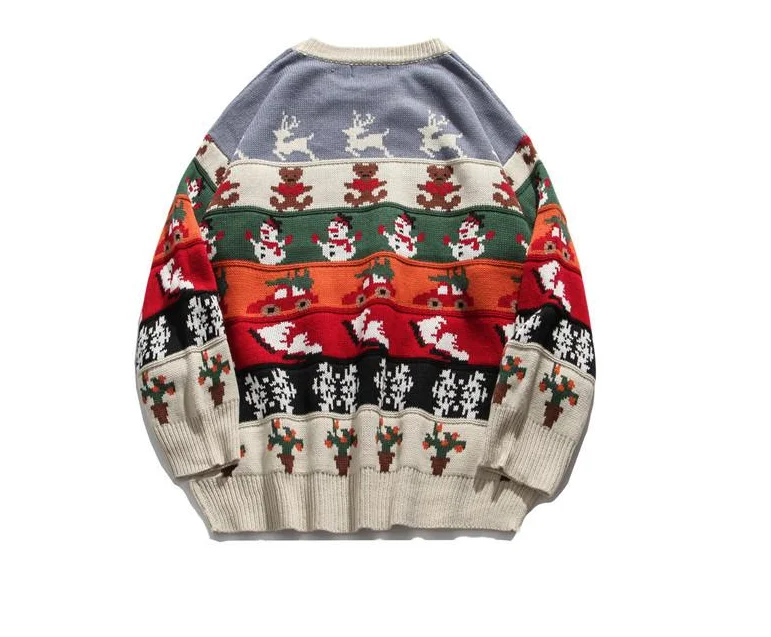 

Autumn/Winter Christmas Holiday Atmosphere Casual Lovely Knitted Couple Sweater Casual Pullover Cartoon Little Cute Pullover