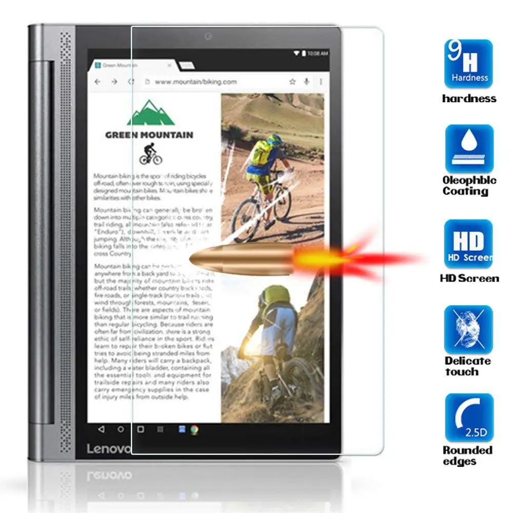 Защита экрана из закаленного стекла для Lenovo Yoga Tab 3 Pro 10 1 Plus YT-X703F X703L Tab3 YT3-X90F X90L