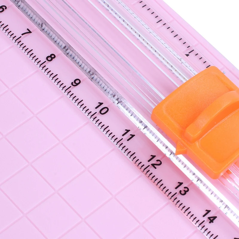 Мини-резак JIELISI 9090 ползунковый резак для резки бумаги цвет: розовый | Канцтовары