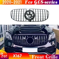 car styling front racing grille bumper for mercedes benz gls x167 2020 2021 gls450 gls580 grill vertical style for maybach gt