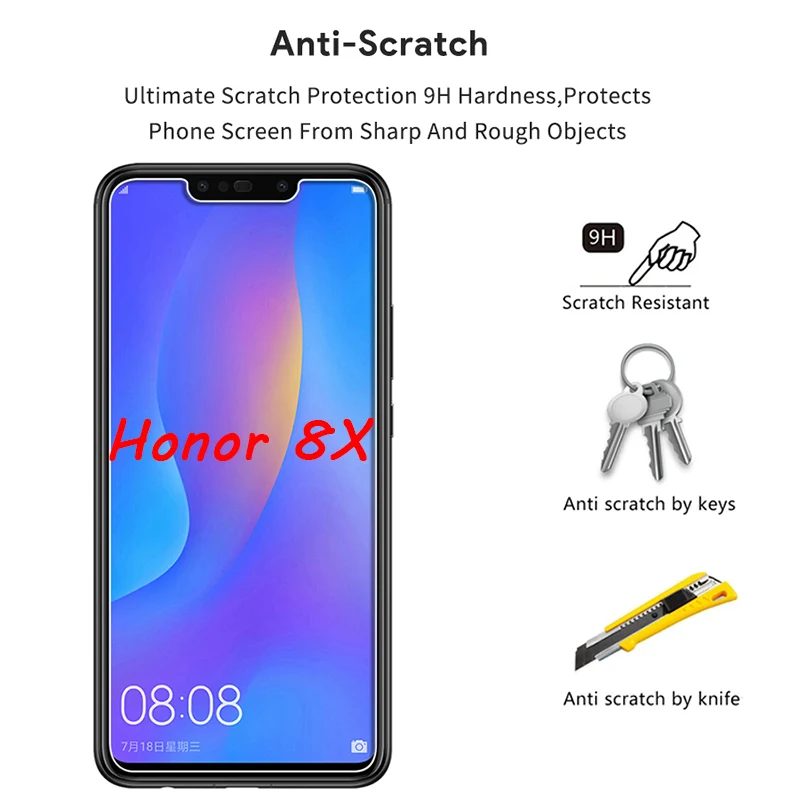 1/2/ 3 шт.! Защитное стекло 9H для Honor 8X Max 10X Lite 9X пленка экрана 20 Pro 10i 10 9 20i закаленное