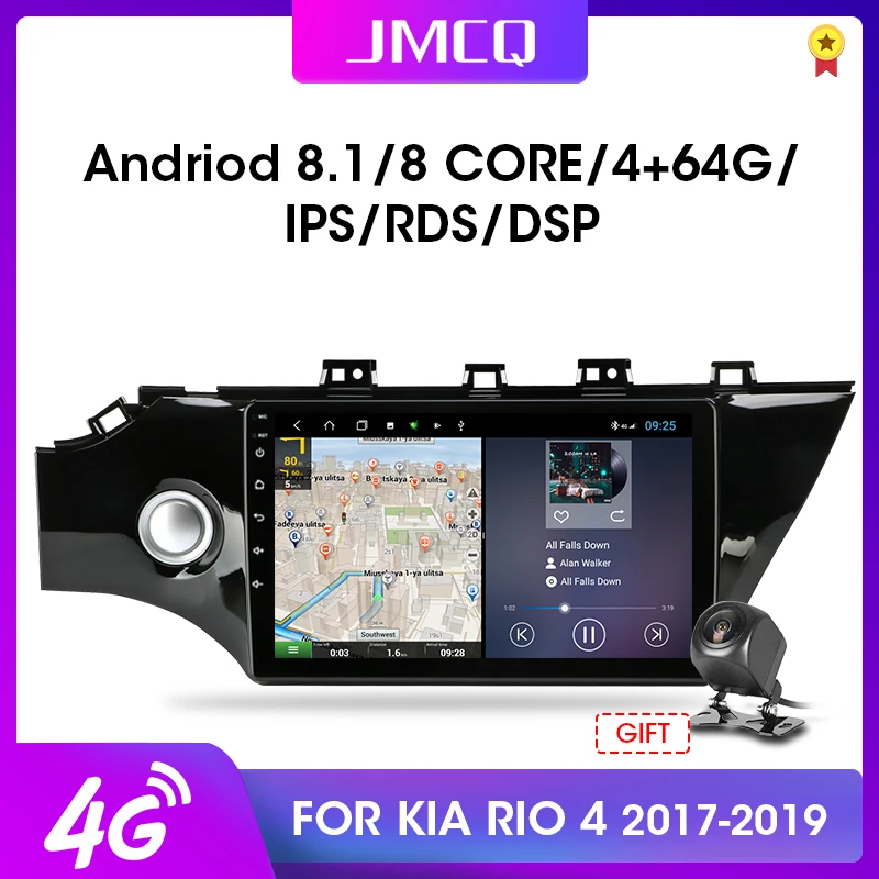 Мультимедийная магнитола JMCQ для KIA RIO стерео система на Android 10 1 с GPS видеоплеером 9 0
