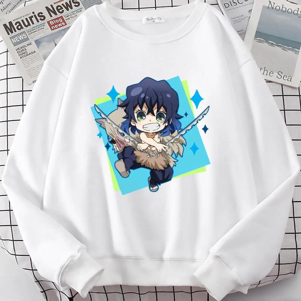 

Demon Slayer Agatsuma Zenitsu Cool design O-NECK Cotton Sweatshirts with Pocket Leisure Unisex Athletic Shirts