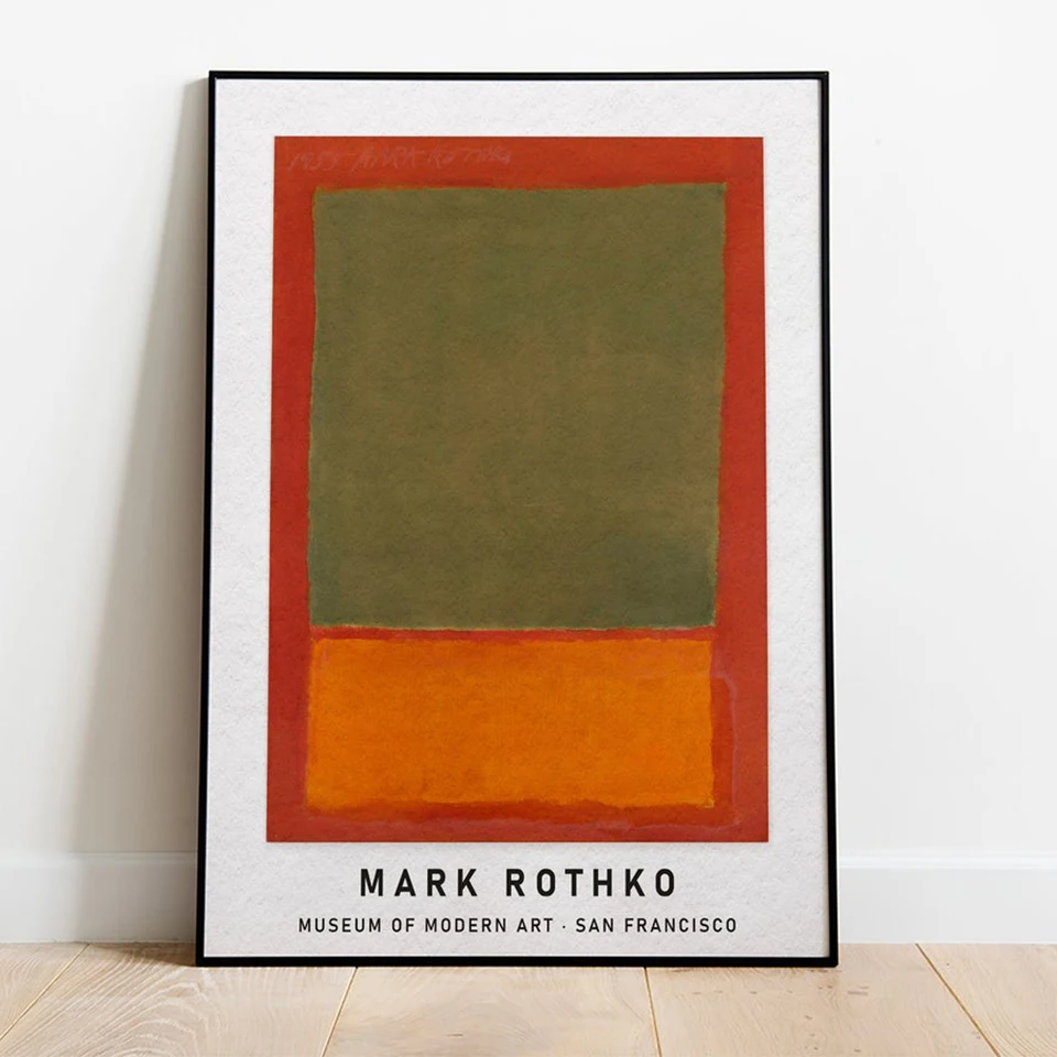 Домашний декор модульная Mark Rothko плаката фото минимализм настенный