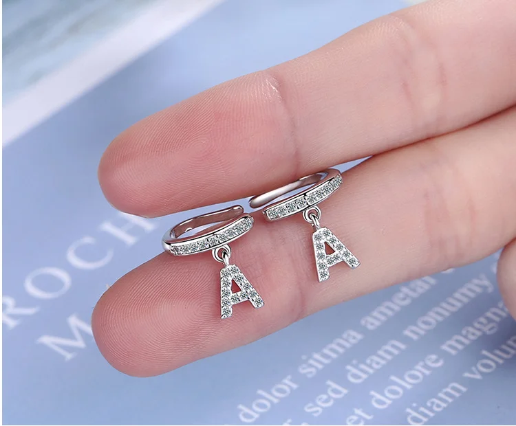 

1 PCS 925 Sterling Silver Letter A Shape Ear Cuff Women Clip Earrings No Piercing Earings Jewelry Prevent Allergy EH622