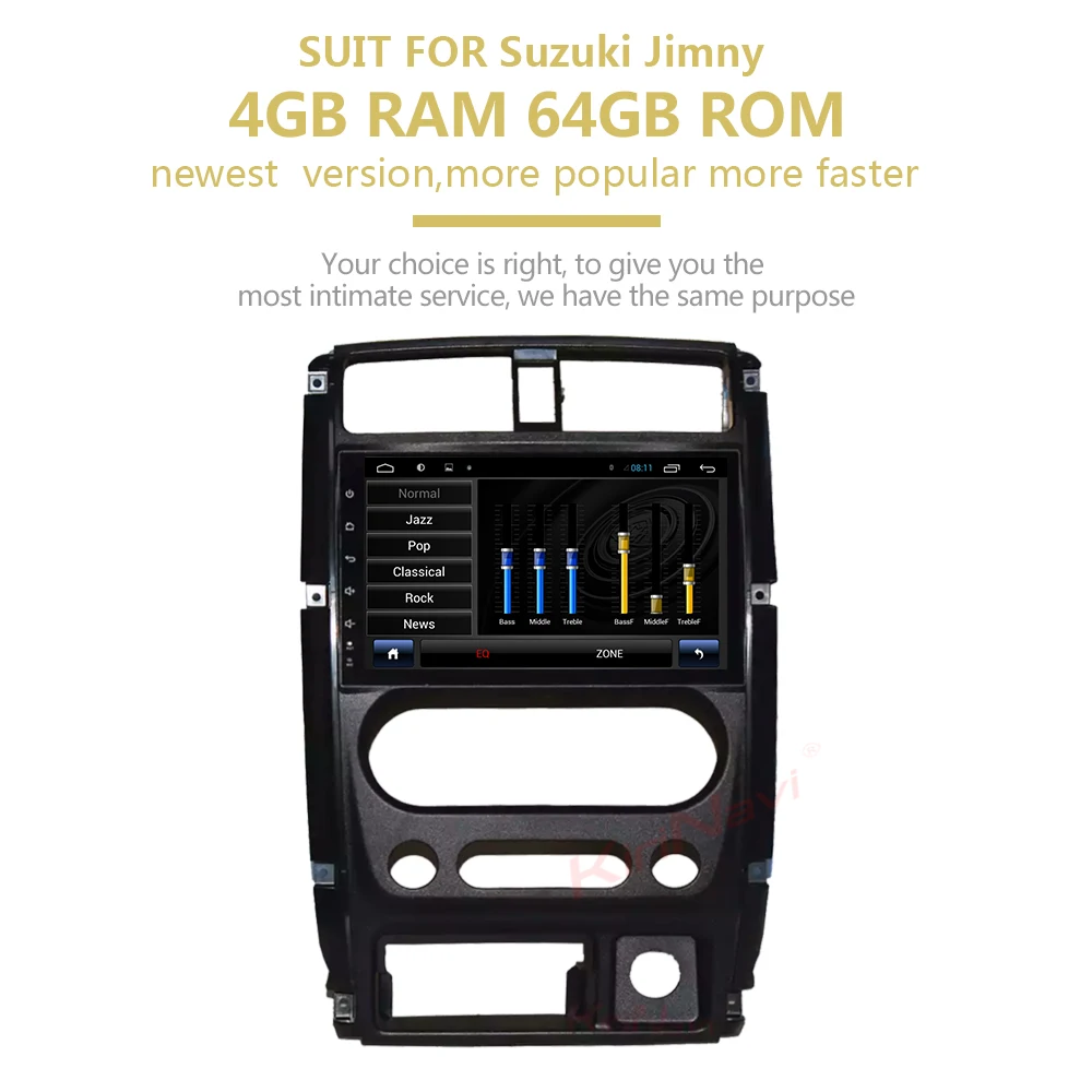 KiriNavi 2 Din Android 8,1 автомобильный Dvd Gps навигатор для Suzuki Jimny Android автомобильный Радио мультимедийный плеер- Bluetooth