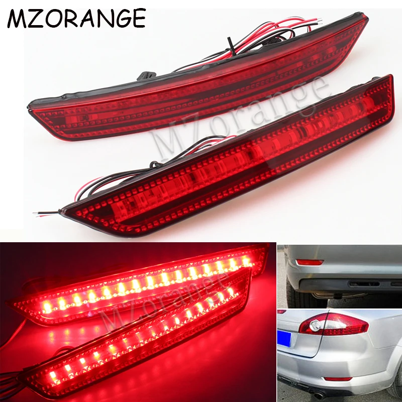 Светодиодный отражатель заднего бампера MZORANGE, тормозной светильник для Ford Mondeo Sedan 2007 2008 2009 2010, автомобильный Стайлинг, светодиодный стоп-сигнал, противотуманная фара
