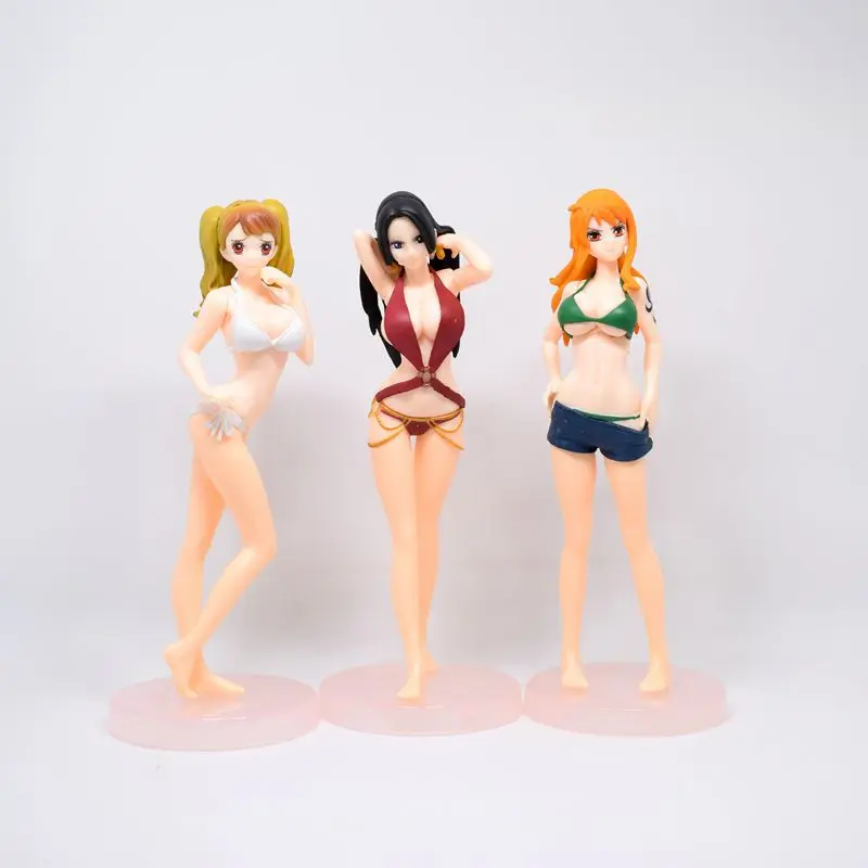 

Anime One Piece Boa Hancock Nami Charlotte Pudding Sexy Swimsuit Ver. PVC Action Figure Collectible Model Toys Doll Gifts 18cm