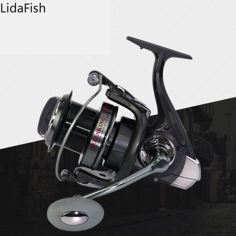 

LidaFish Metal Spinning Fishing Reel Strong Drag Aluminum Alloy Spool 3.8:1 Saltwater Distant Wheel 2021NEW