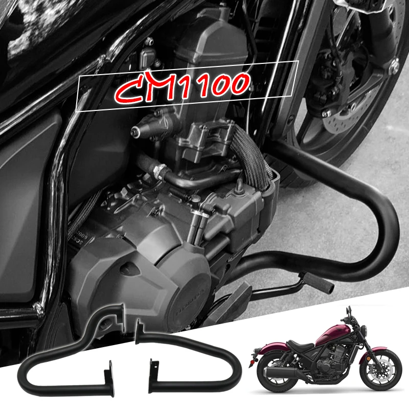 

For Honda Rebel 1100 CMX1100 CM1100 CMX CM 2021 2022 Motorcycle Front Lower Guard Engine Guard Bumper Crash Bar Body Protector