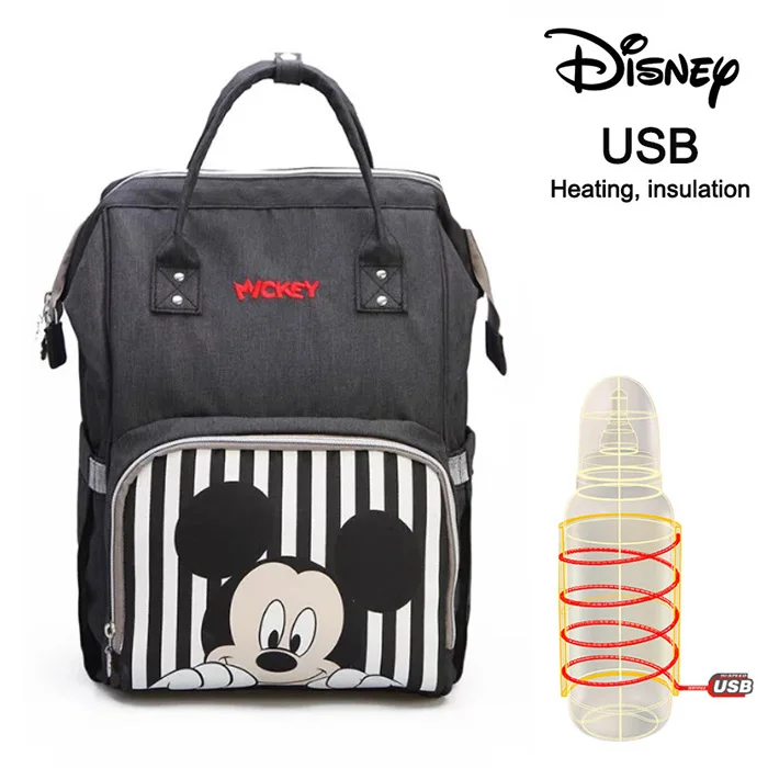 26 Disney Mommy Пеленки сумки мать большой емкости путешествия рюкзак для подгузников анти-потеря молнии ребенка кормящих Дисней сумки дропшиппинг - Цвет: 26