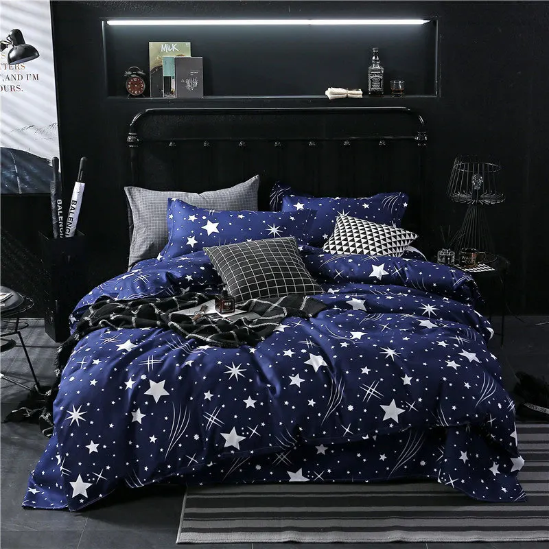 

J Pineapple Cactus Geometric 4pcs Bed Cover Set Cartoon Duvet Cover Bed Sheets And Pillowcases Comforter Bedding Set 2TJ-61001