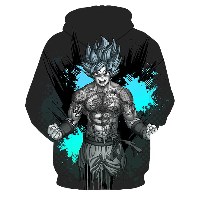 Толстовка с капюшоном Dragon Ball Z Goku 3D мужская куртка и Женская толстовка пуловер