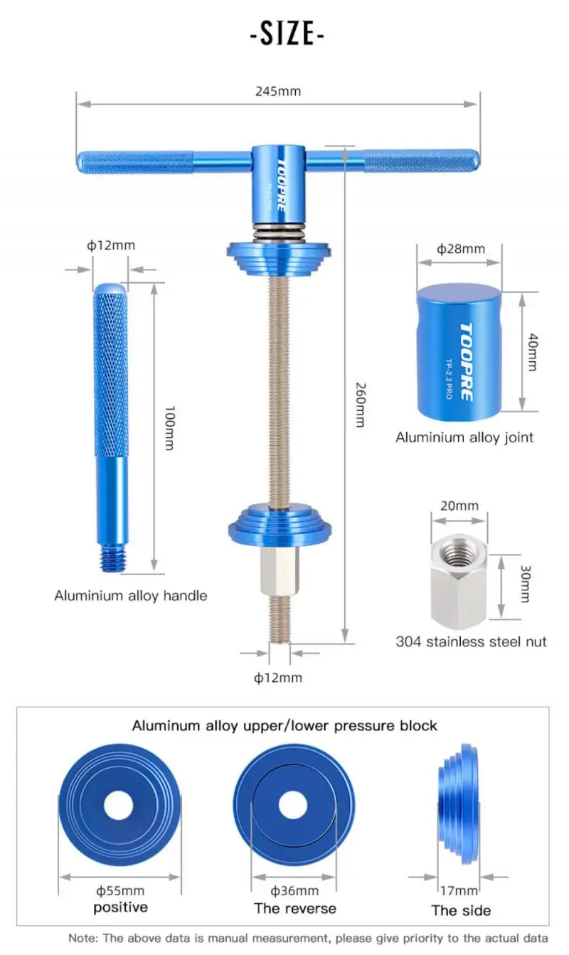 

Tool Mountain Bike Professional Bowl Set Press In Tool BB Middle Axle Installation Press In Wrist Set Tool