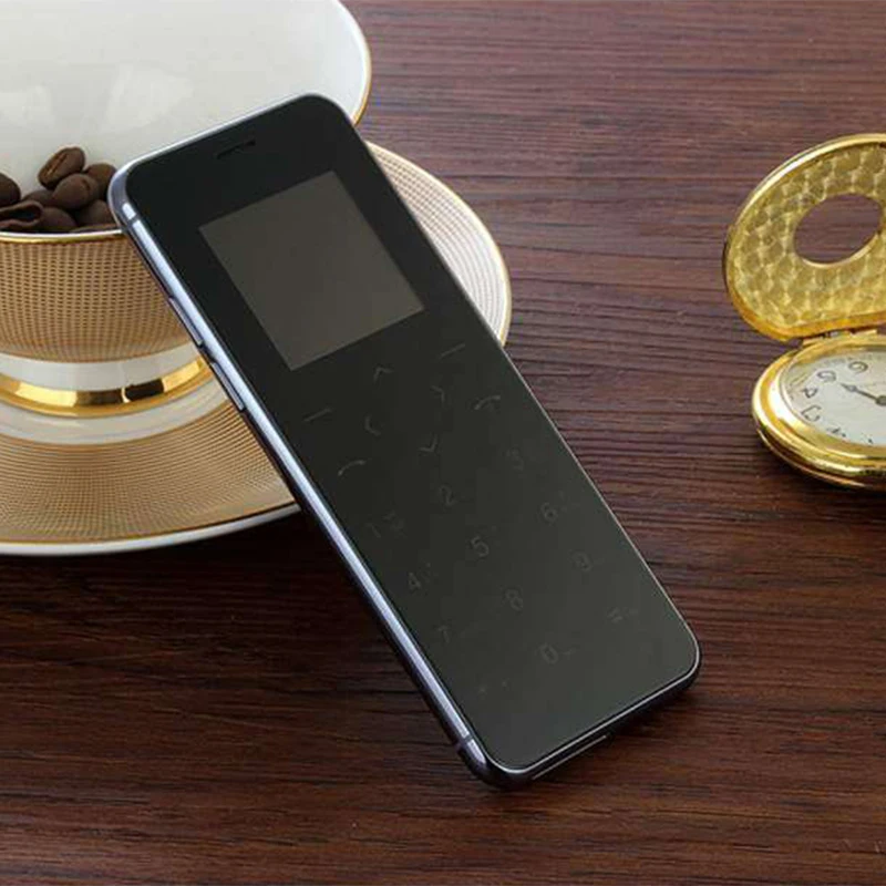 A2 мини мобильный телефон 1 54 дюймов ультратонкая Кредитная карта металлический