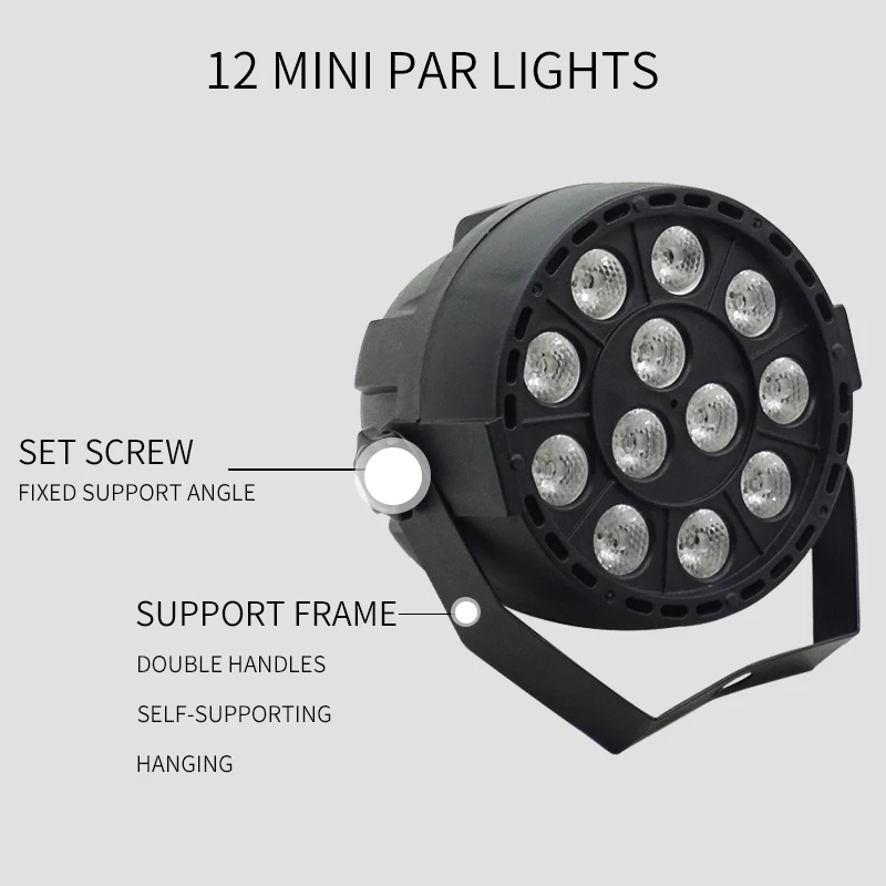 4 шт./лот 12x3W мини светодиодный Par RGB 3in1 СВЕТОДИОДНЫЙ сценический светильник 12*3 Вт