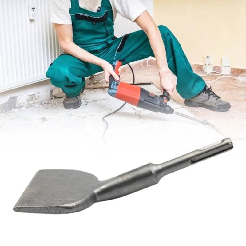 3-In Wide Electric Hammer Chisel Used with Plus Kinds of Power Drills Helpful Powerful Drill Heavy Duty Bent TileChisel |