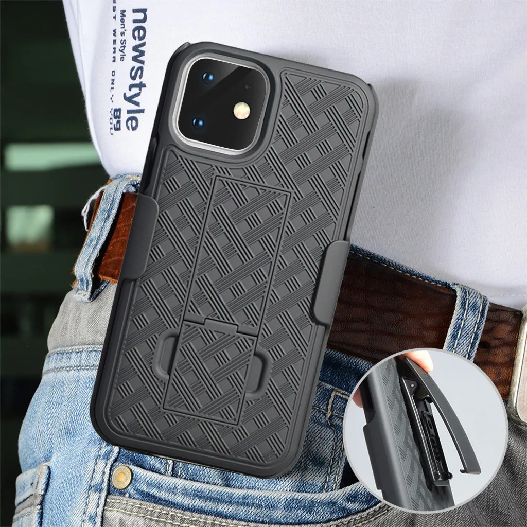 Чехол для Apple iphone 11 чехол 6 1 дюйма черный тонкий жесткий из поликарбоната с