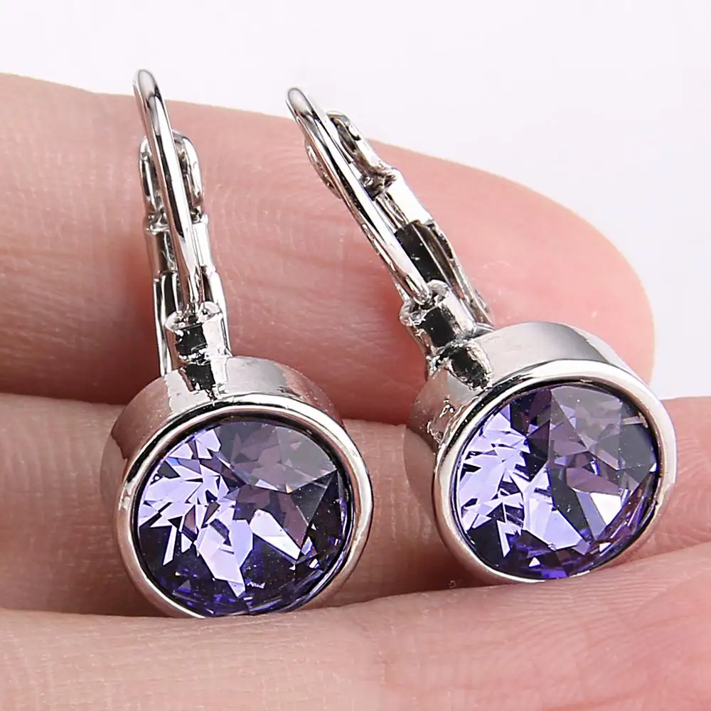 Женские свадебные серьги-кольца Tuliper ювелирные изделия из циркона подарок |