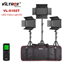 viltrox vl s192t led video light panel camera photo studio light bi color dimmable wireless remote lighting with light stand