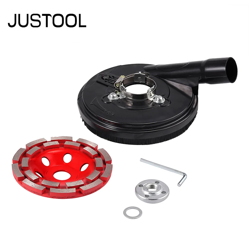 

JUSTOOL 125 mm Diamond Grinding Wheel Disc Bowl Shape Grinding Cup 5"Angle Grinder Grinding Dust Shroud Concrete Granite Ceramic
