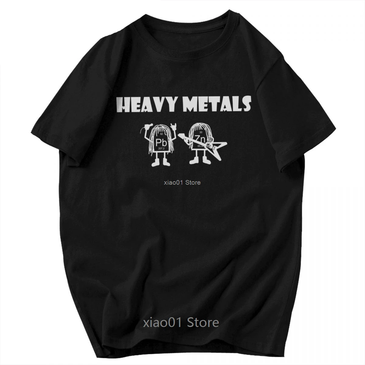 

Heavy Metals Rock Chemist Periodic Table T Shirt Big Size Cotton Short Sleeve Men Clothing