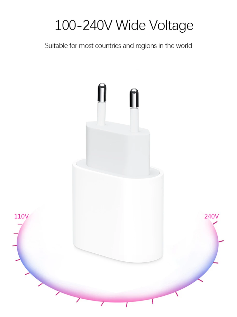 

Original 20W USB-C Power Adapter For iphone 12 12mini Pro Max Type C fast charger for Apple Cable for iPhone 8 Plus X XR 11 XS