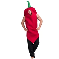 adult food vegetable chili red pepper cosplay set halloween christmas costumes for women men stage performance uniform