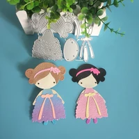 new korean skirt girl cutting dies diy scrapbook embossed card making photo album decoration handmade craft