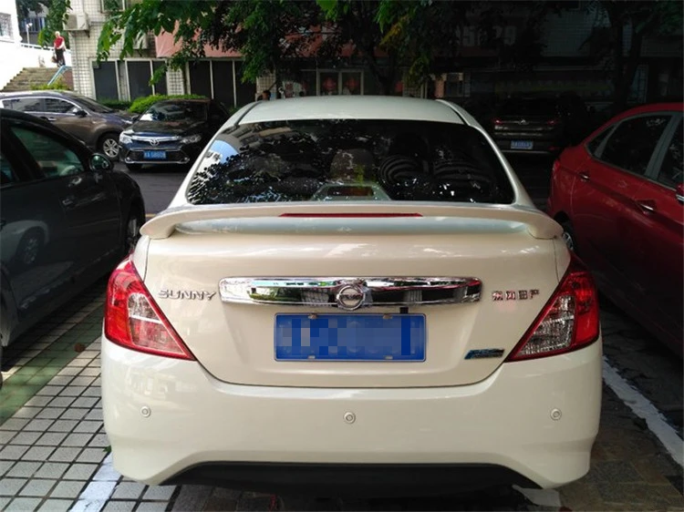Спойлер для Versa 2011-2015 Nissan Sunny Sedan спойлер jsdK из АБС-пластика цвет заднего крыла