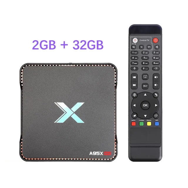 2G32G Smart android tv box A95XMAX 4G 64GB Android 8,1 tv box 2,4/5,0G WiFi Bluetooth SSD HDD 1000M видео запись телеприставка ТВ - Цвет: 2G32G