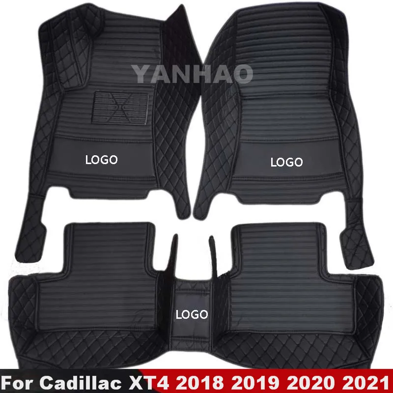 

Коврики для Cadillac XT4 2018 2019 2020 2021, автомобильные напольные коврики, водонепроницаемые автомобильные аксессуары, пользовательские внутренние части, накладки на ножки