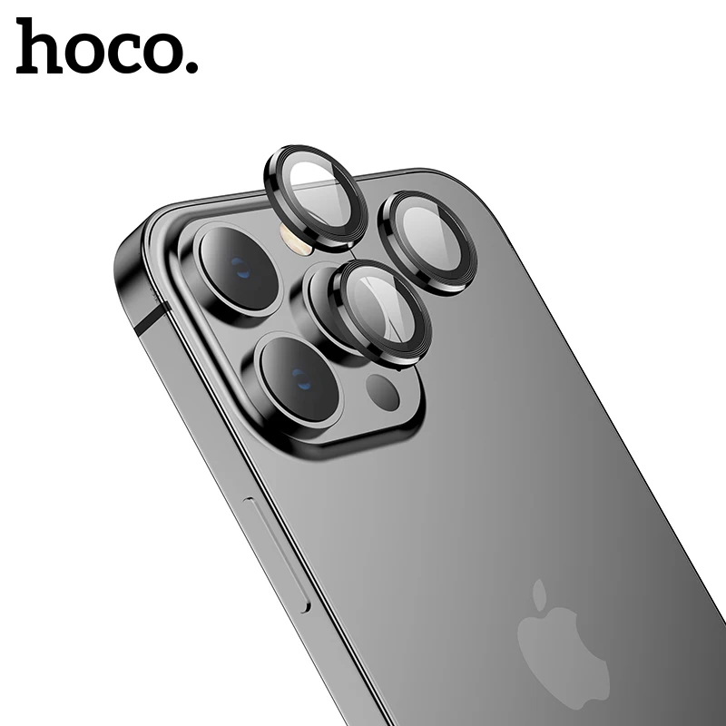 

Hoco Tempered Glass Camera Lens Protectors For iPhone 13 Pro Max Metal Ring Anti Scratch Protective Cap For iPhone 13 Mini 2021