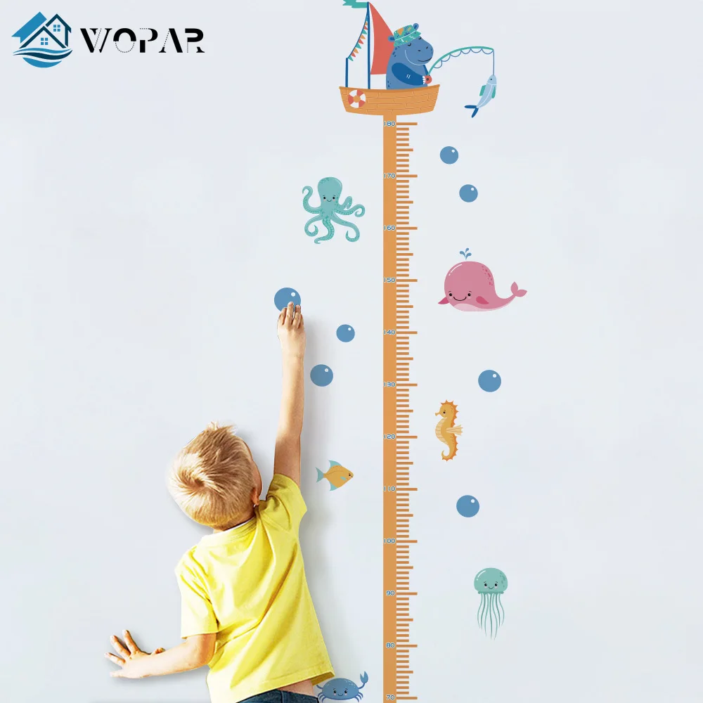 Измеритель высоты Детская Наклейка на стену для спальни детской комнаты