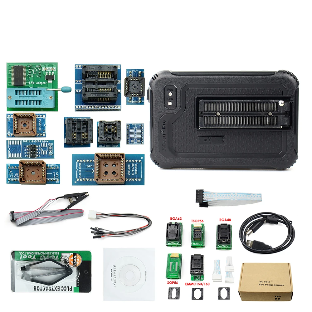 Original XGecu T56 Universal Programmer Powerful Support Nor Flash / NAND EMMC+15/17 Adapters Test Clip Smart Calculator | Компьютеры и