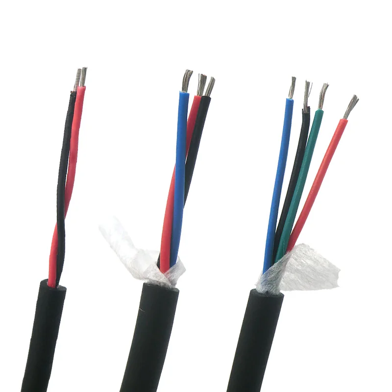 Гибкий кабель 0 14 2 26 24 мм² контрольный провод 3 22 AWG Луженая Медь 4 5 6 8 10 12 16 20 2464