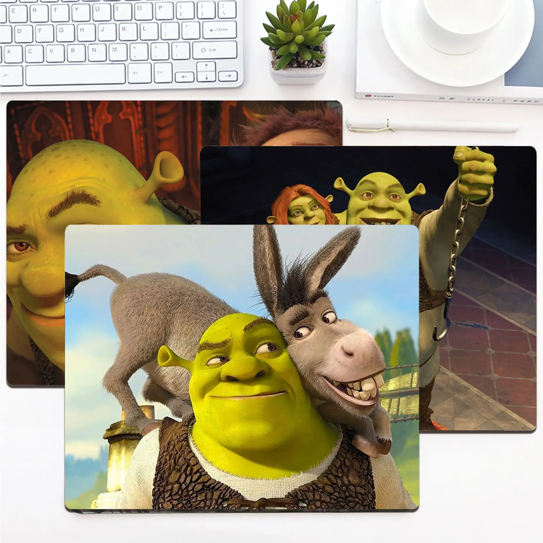 

Disney In Stocked Disney Shrek Movie Beautiful Anime Mouse Mat Smooth Writing Pad Desktops Mate gaming mouse pad